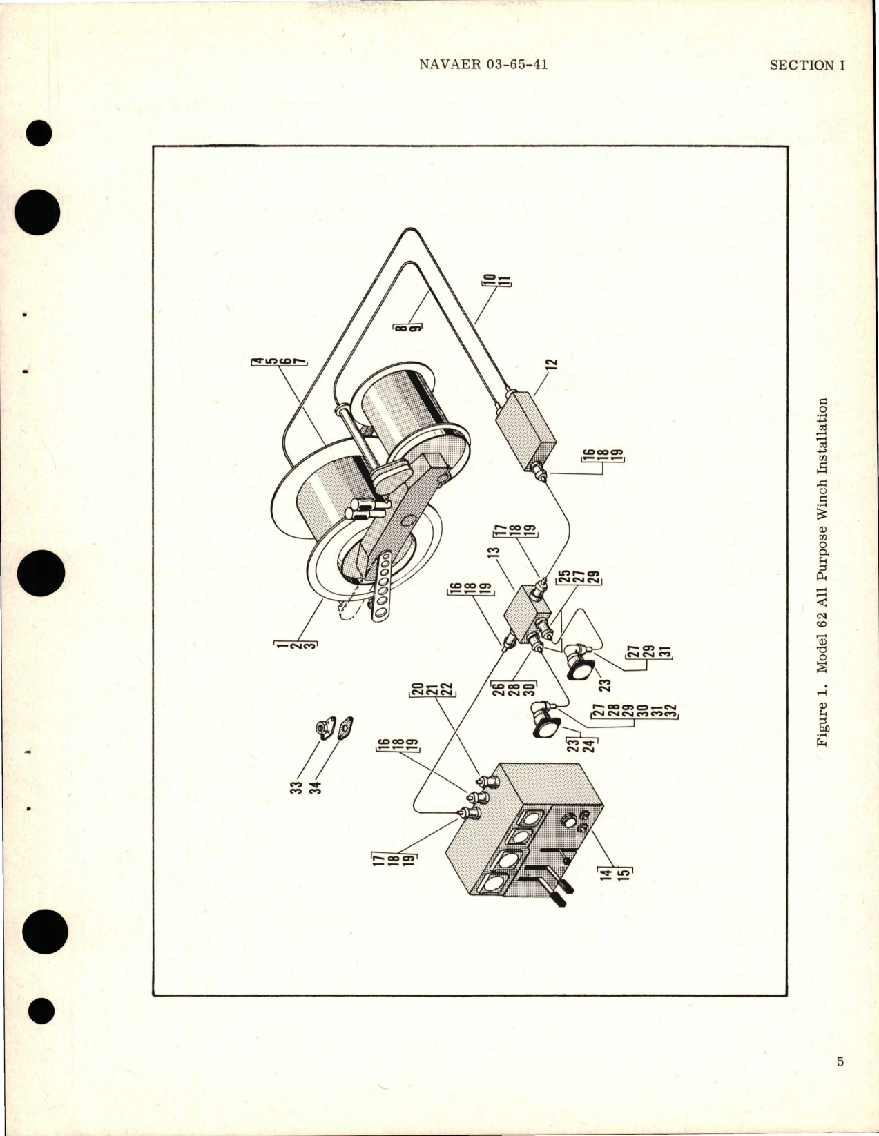 Sample page 9 from AirCorps Library document: Illustrated Parts Breakdown for All Purpose Winch - Model 62