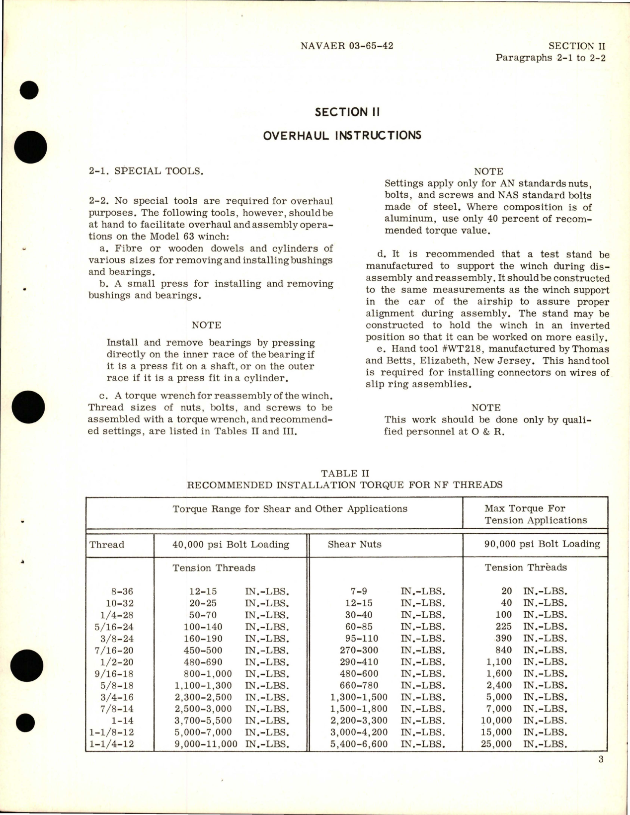 Sample page 7 from AirCorps Library document: Overhaul Instructions for All Purpose Winch - Model 63 