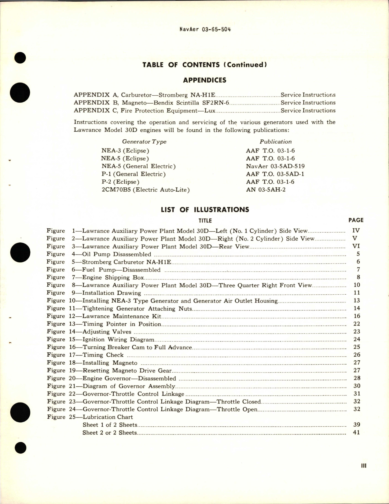 Sample page 5 from AirCorps Library document: Service Instructions for Auxiliary Power Plant - Type 1-A - Model 30D 