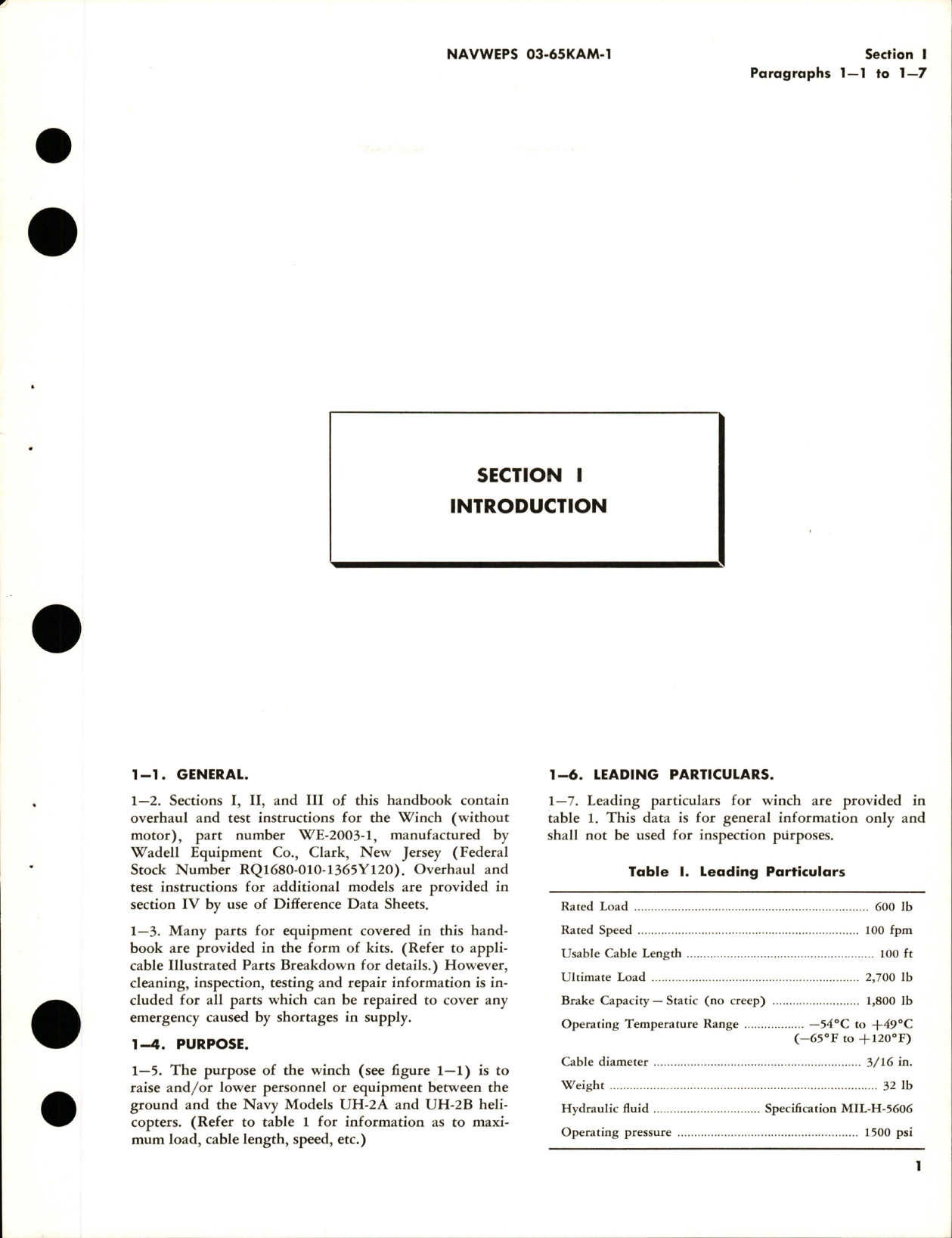 Sample page 5 from AirCorps Library document: Overhaul Instructions for Winch Without Motor - Parts WE-2003-1 and K682162-5
