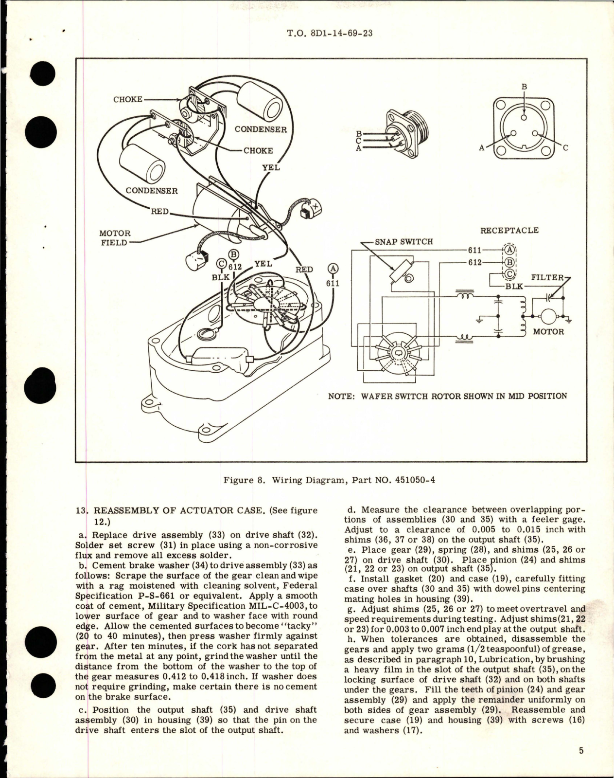 Sample page 5 from AirCorps Library document: Overhaul with Parts Breakdown for Geneva-Loc Actuator - Series 108 - Parts 451050 and 451050-4 