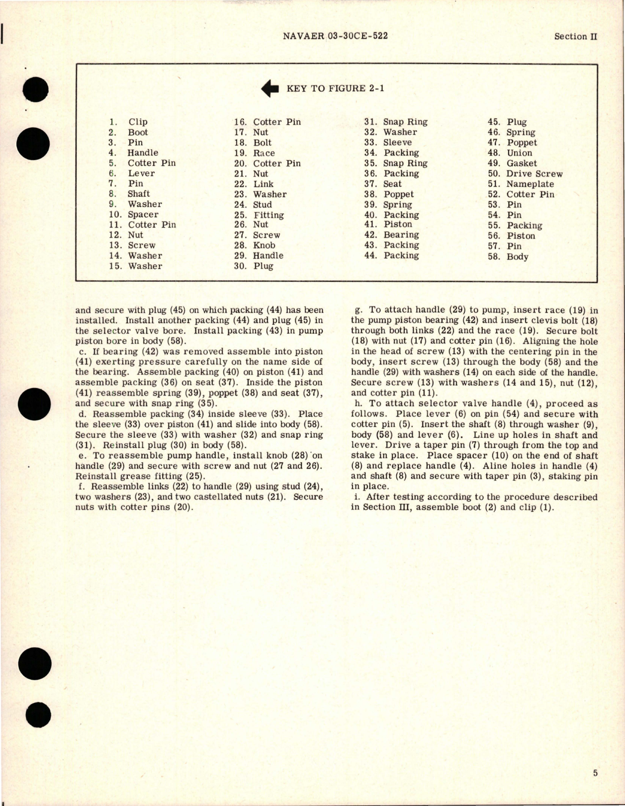 Sample page 7 from AirCorps Library document: Overhaul Instructions for Hydraulic Hand Pumps - Integral Selector Valve Type 