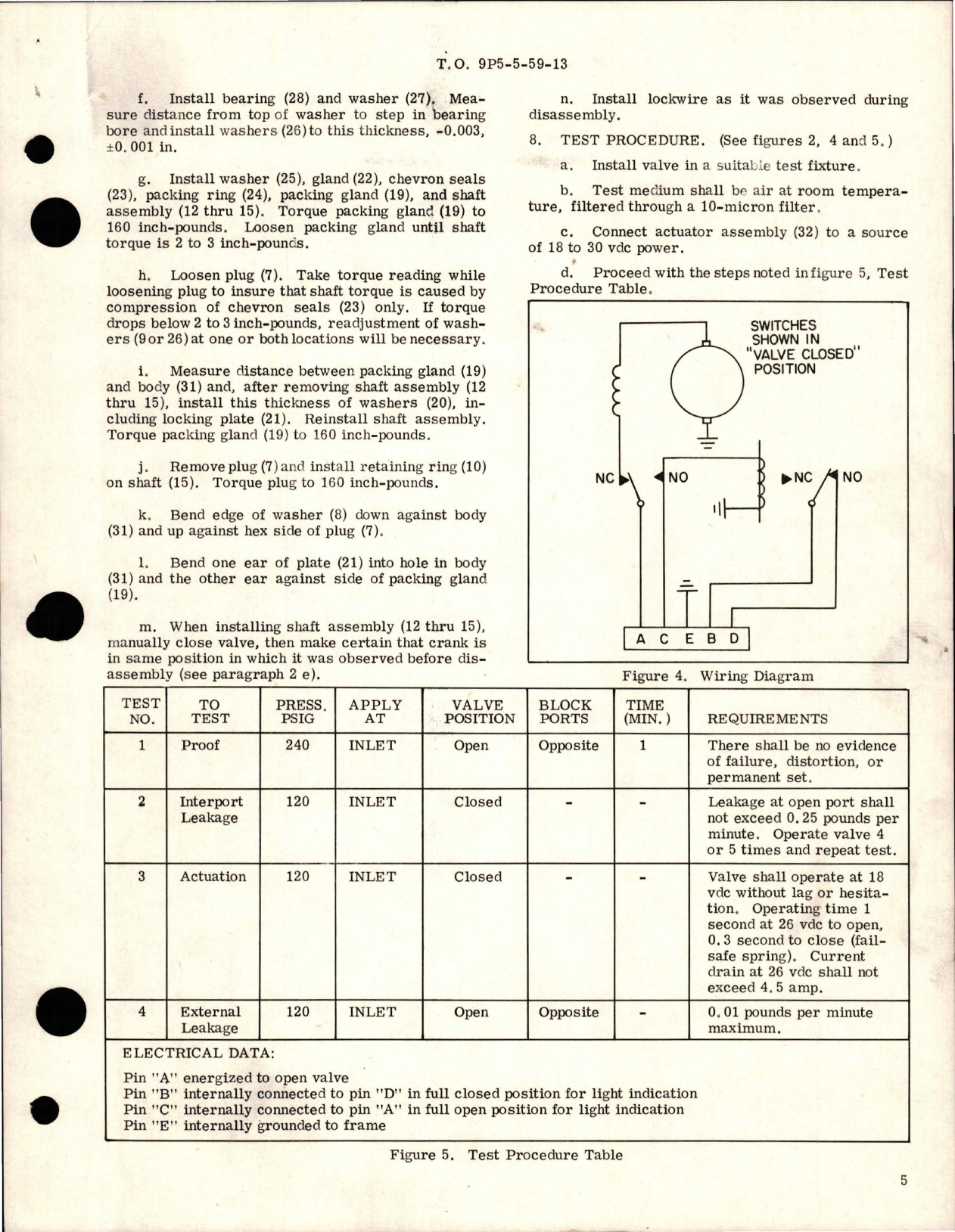 Sample page 5 from AirCorps Library document: Overhaul with Parts Breakdown for Motor Operated Butterfly Shut-Off Valve Assembly - Part 120655