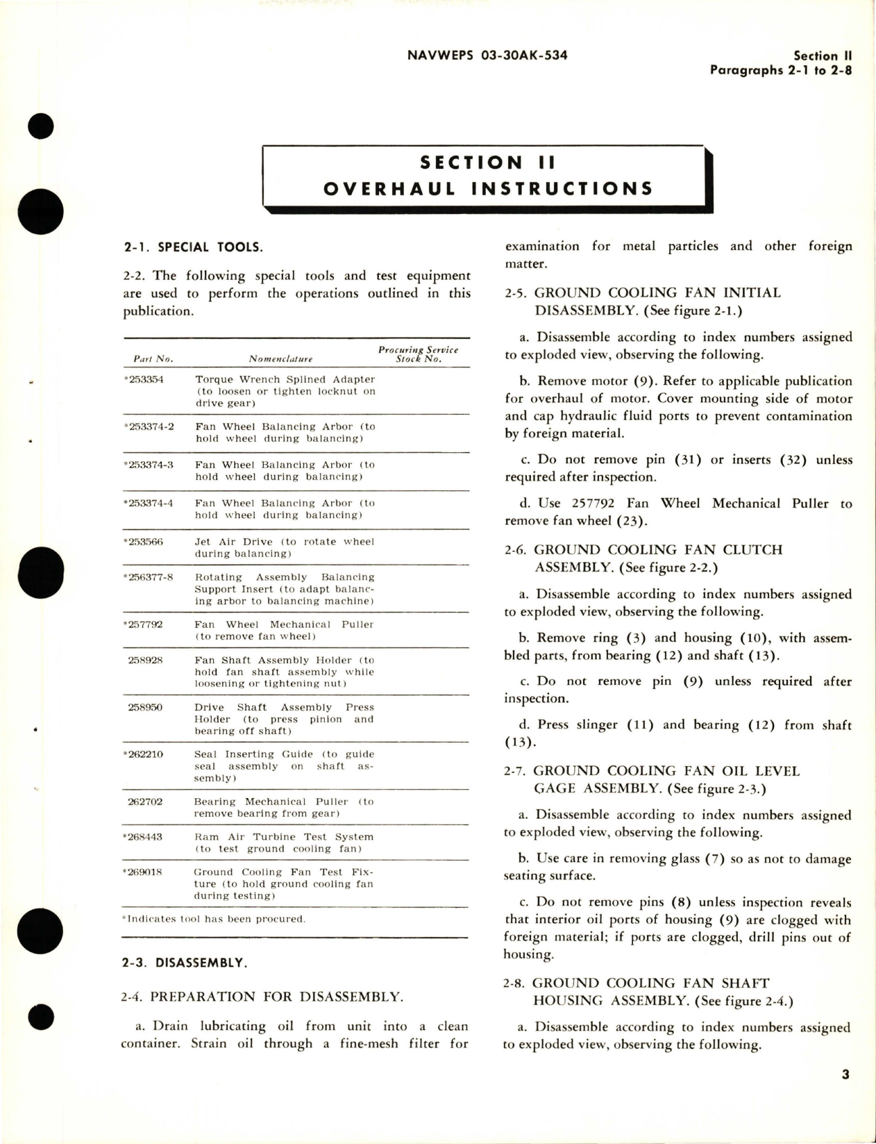 Sample page 7 from AirCorps Library document: Overhaul Instructions for Ground Cooling Fans - Parts 30980-1 and 30980-2
