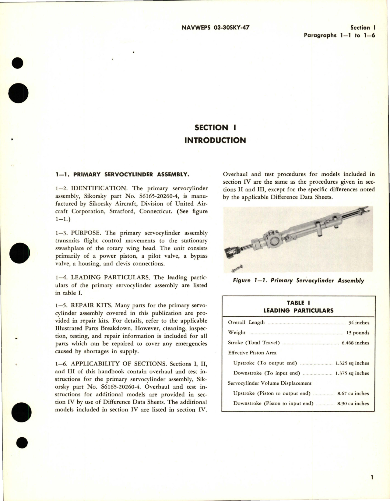 Sample page 5 from AirCorps Library document: Overhaul Instructions for Primary Servocylinder Assembly