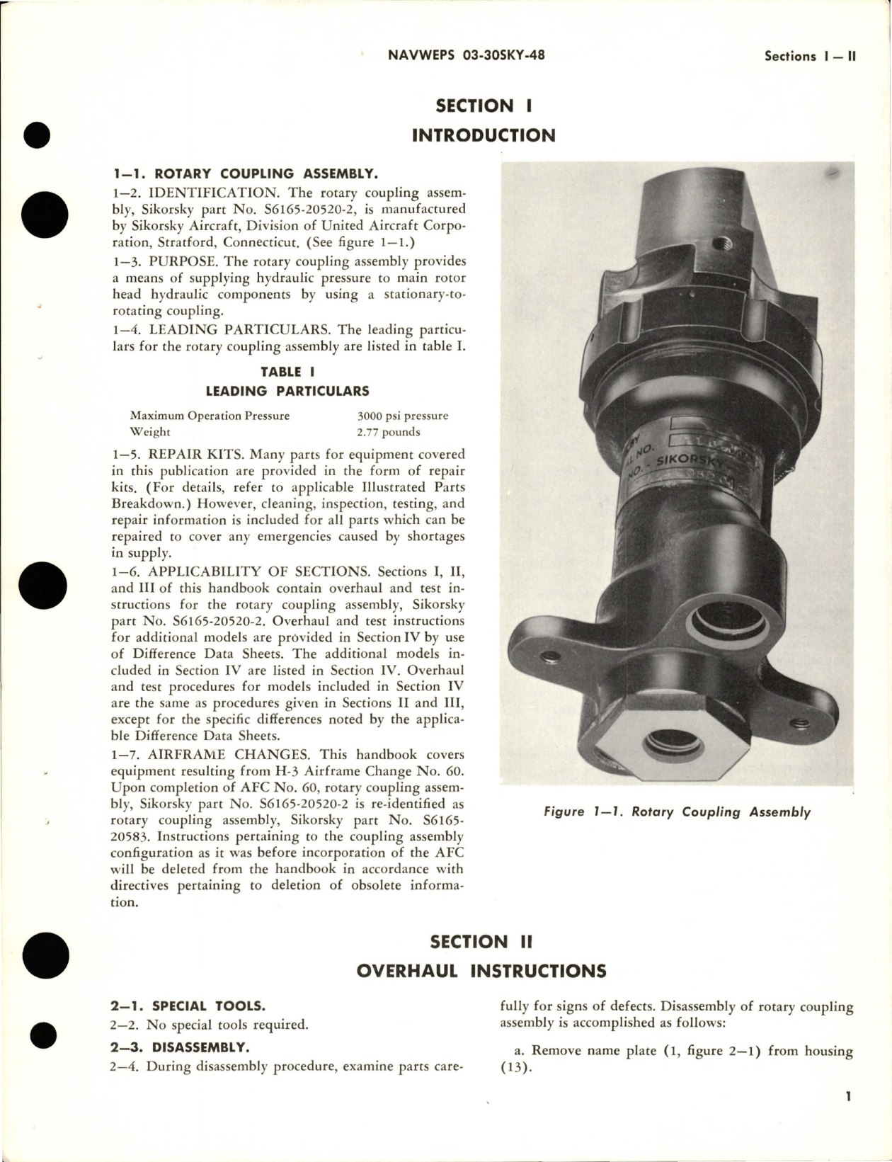 Sample page 5 from AirCorps Library document: Overhaul Instructions for Rotary Coupling Assembly - Parts S6165-20520-2 and S6165-20583 