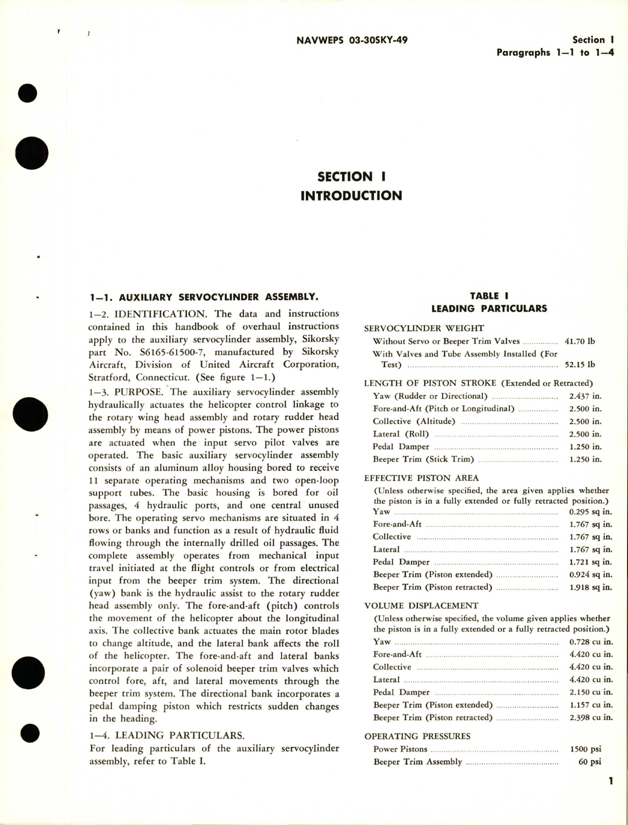 Sample page 5 from AirCorps Library document: Overhaul Instructions for Auxiliary Servocylinder Assembly - Parts S6165-61500-7 