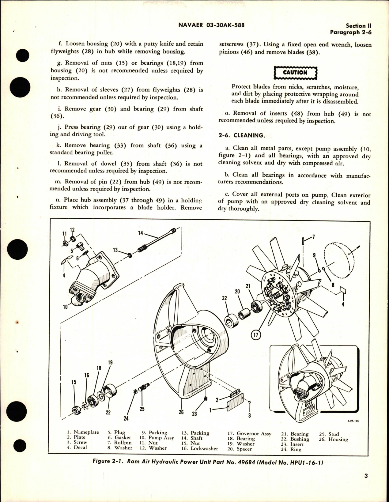 Sample page 7 from AirCorps Library document: Overhaul Instructions for Ram Air Hydraulic Power Unit - Part 49684 - Model HPU1-16 