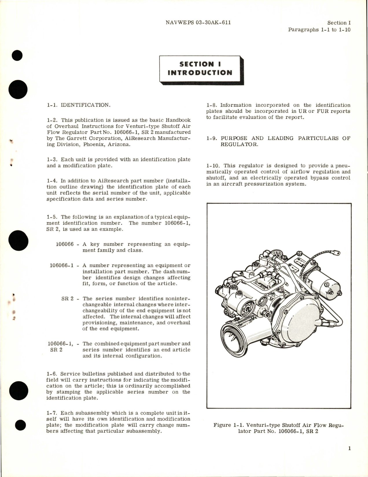 Sample page 5 from AirCorps Library document: Overhaul Instructions for Venturi-Type Shutoff Air Flow Regulator - Part 106066-1, SR 2 