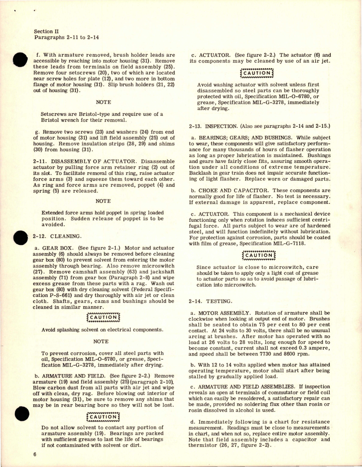 Sample page 7 from AirCorps Library document: Overhaul Instructions for Position Light Flashers 
