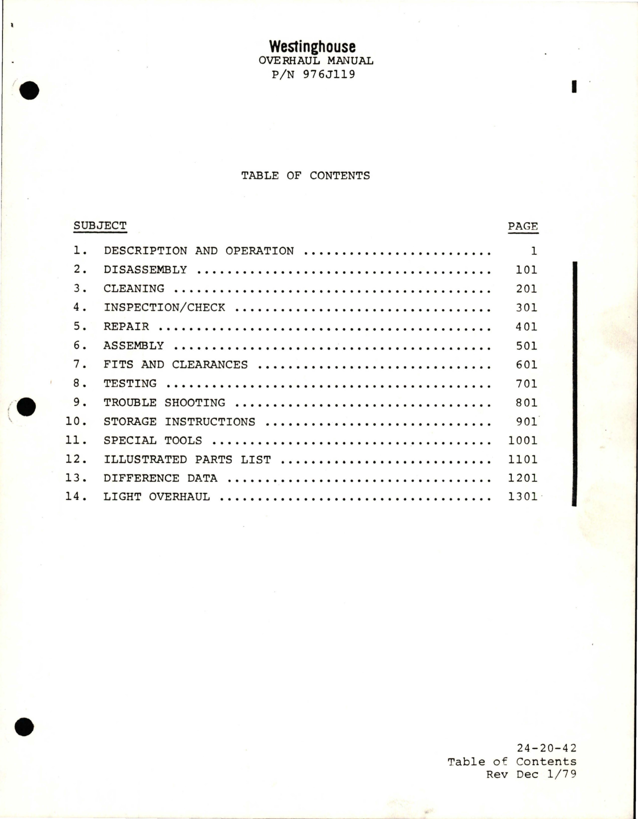 Sample page 9 from AirCorps Library document: Overhaul Manual for AC Generator 