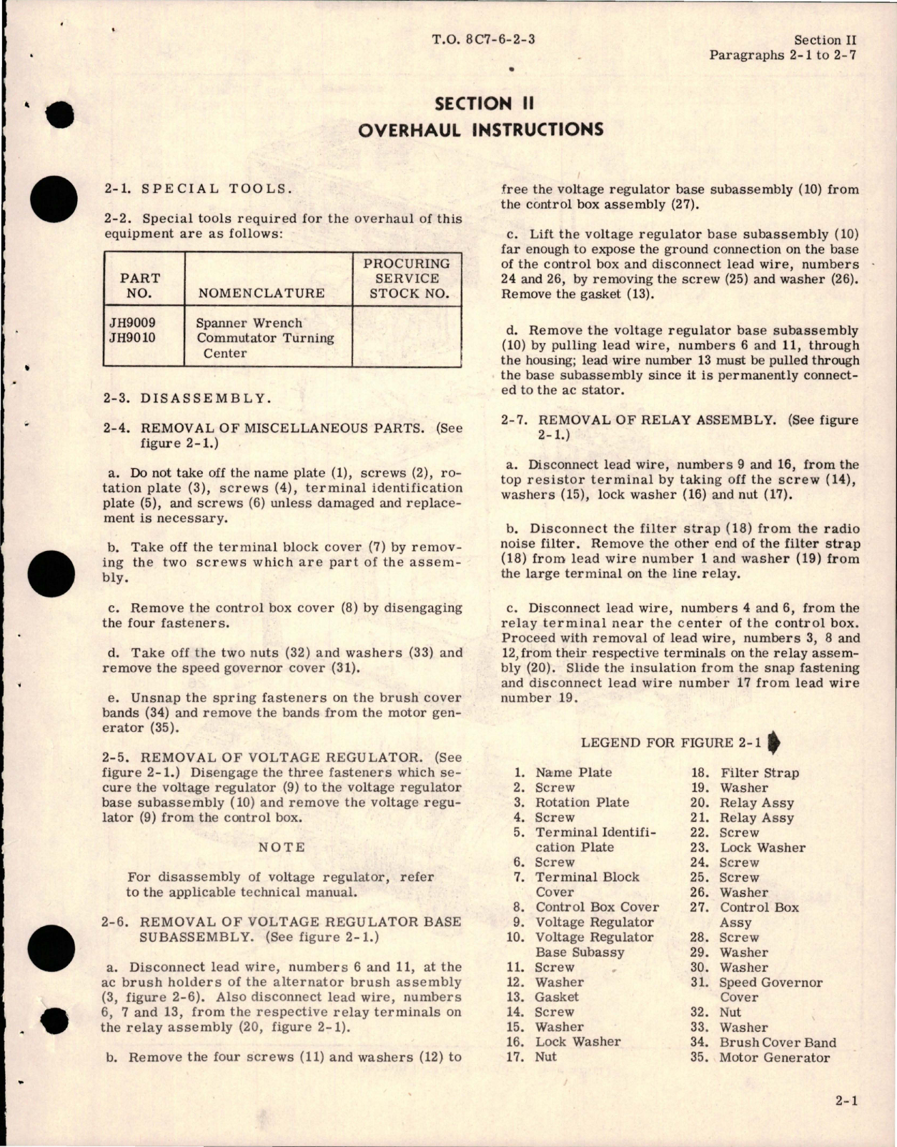 Sample page 7 from AirCorps Library document: Overhaul for Inverters - Type D-4 - Models F35, F35K, and F36