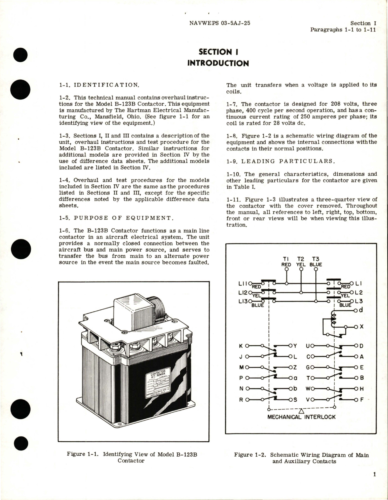 Sample page 5 from AirCorps Library document: Overhaul Instructions for Contractor - Models B-123B and B-123J 