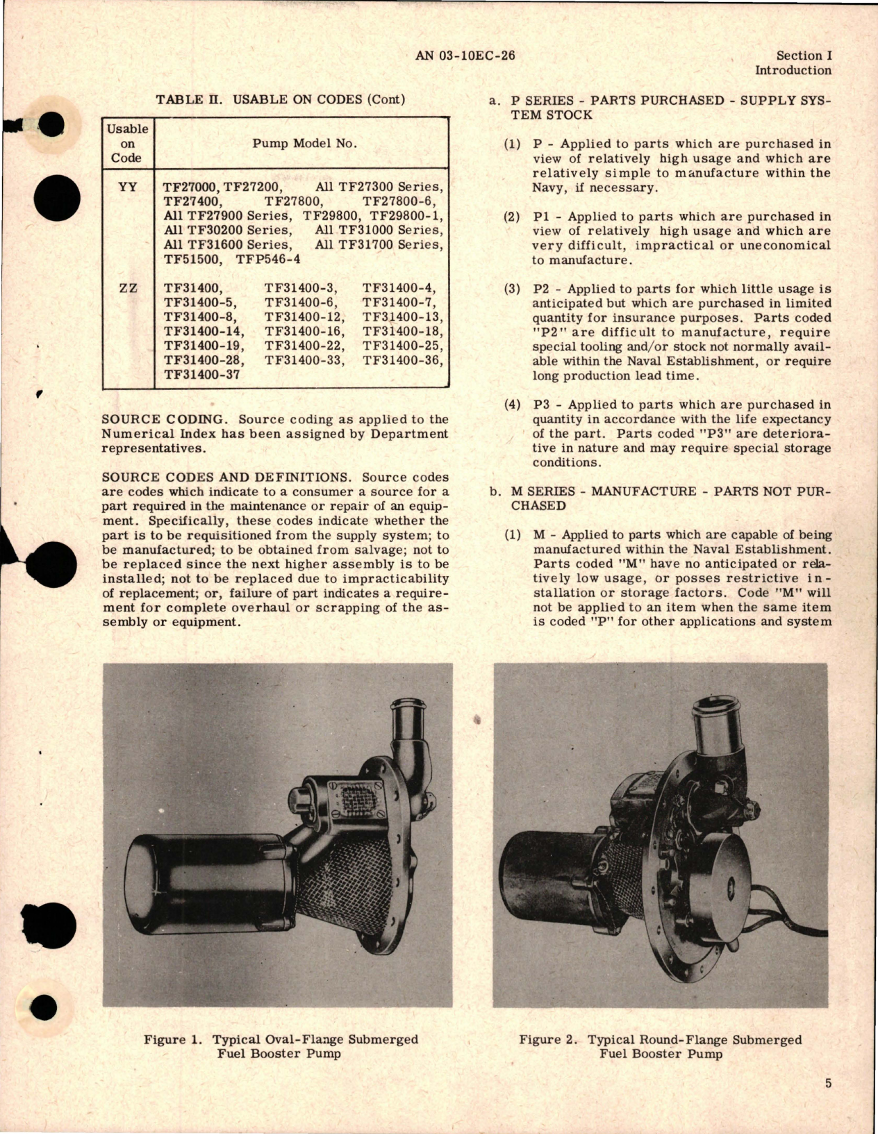 Sample page 7 from AirCorps Library document: Illustrated Parts Breakdown for Submerged Fuel Booster Pump - Models TF2 and TF3 Series