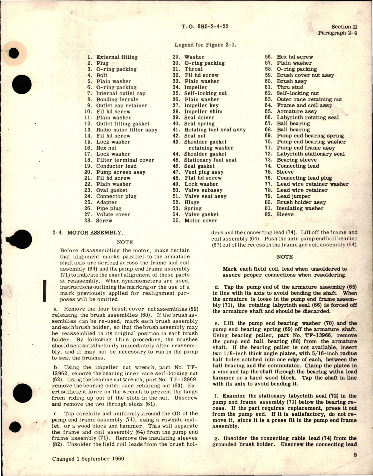 Sample page 7 from AirCorps Library document: Overhaul Instructions for Submerged Fuel Booster Pumps - Types B-5B, B-5C, B-18, B-19, and B-25 