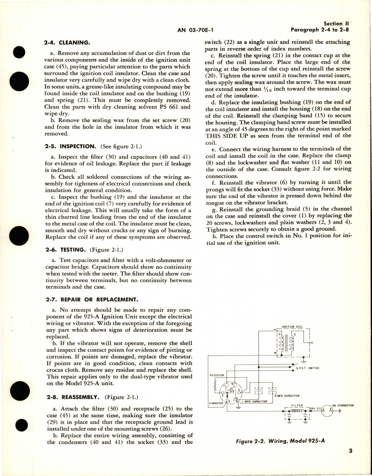 Sample page 7 from AirCorps Library document: Overhaul Instructions for Ignition Units - Model 925 Series