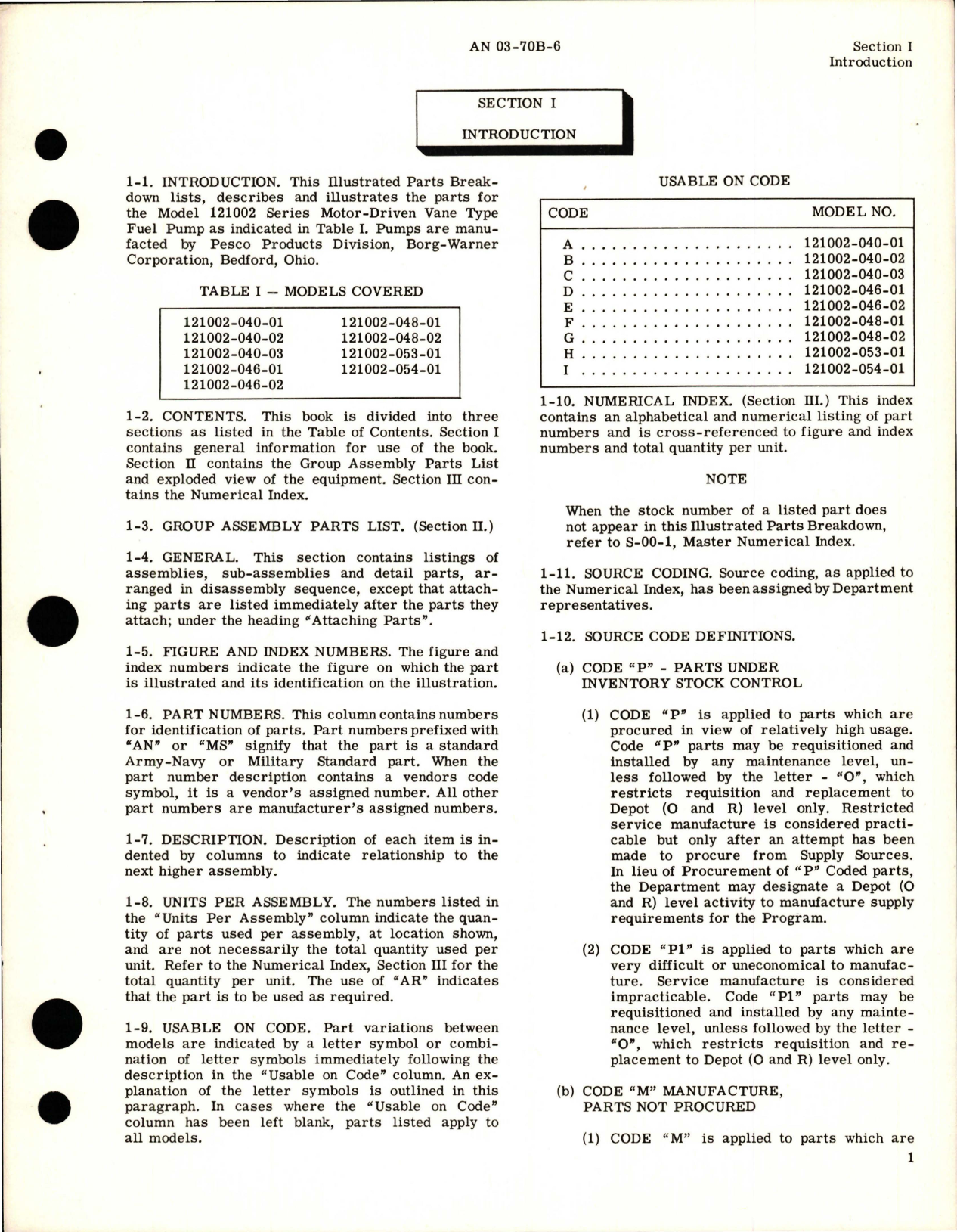 Sample page 5 from AirCorps Library document: Illustrated Parts Breakdown for Electric Motor Driven Fuel Pump - 121002 Series 
