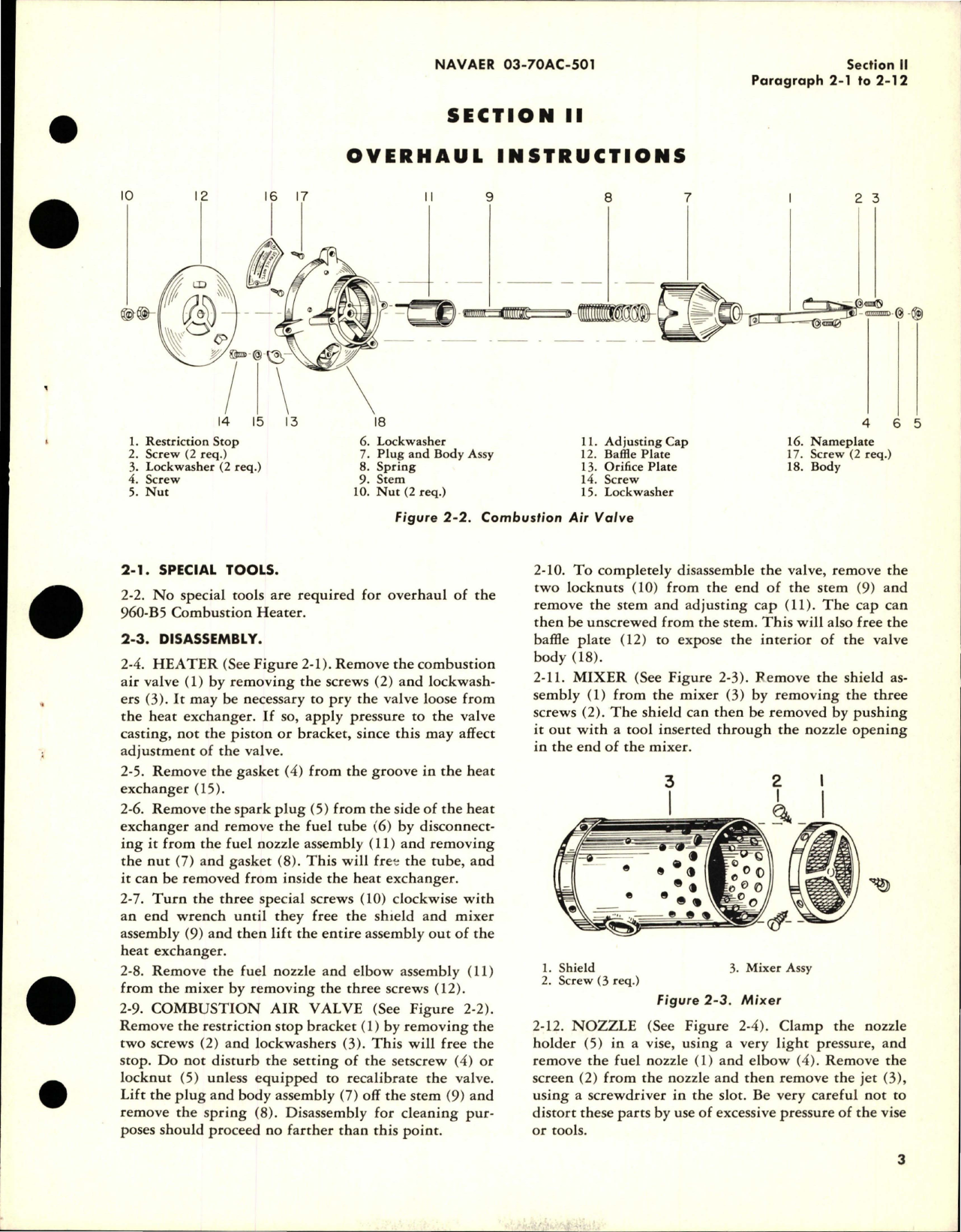 Sample page 5 from AirCorps Library document: Overhaul Instructions for Combustion Heater - Model 960-B5