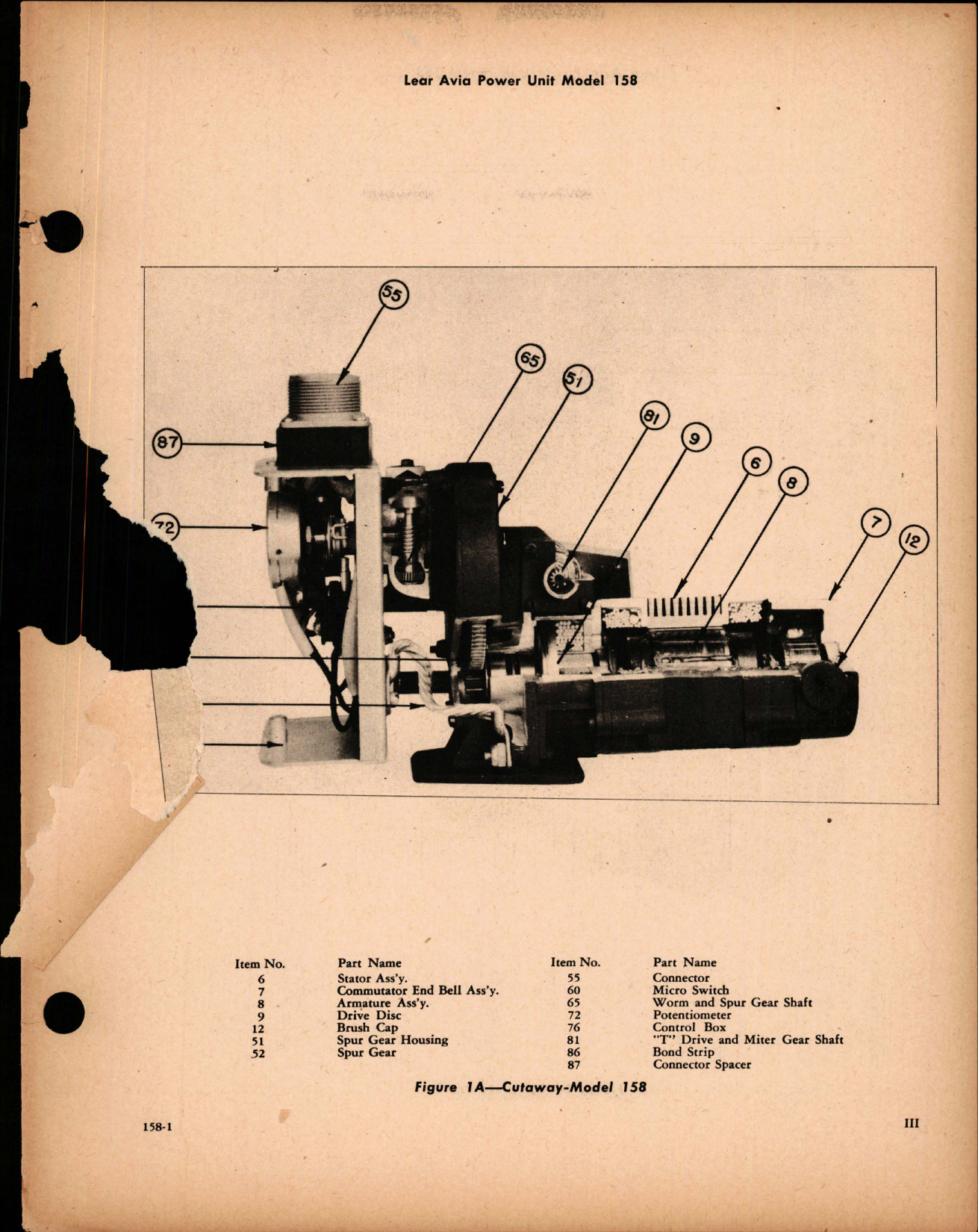 Sample page 5 from AirCorps Library document: Instructions with Parts Catalog for the Power Unit - Model 158A 