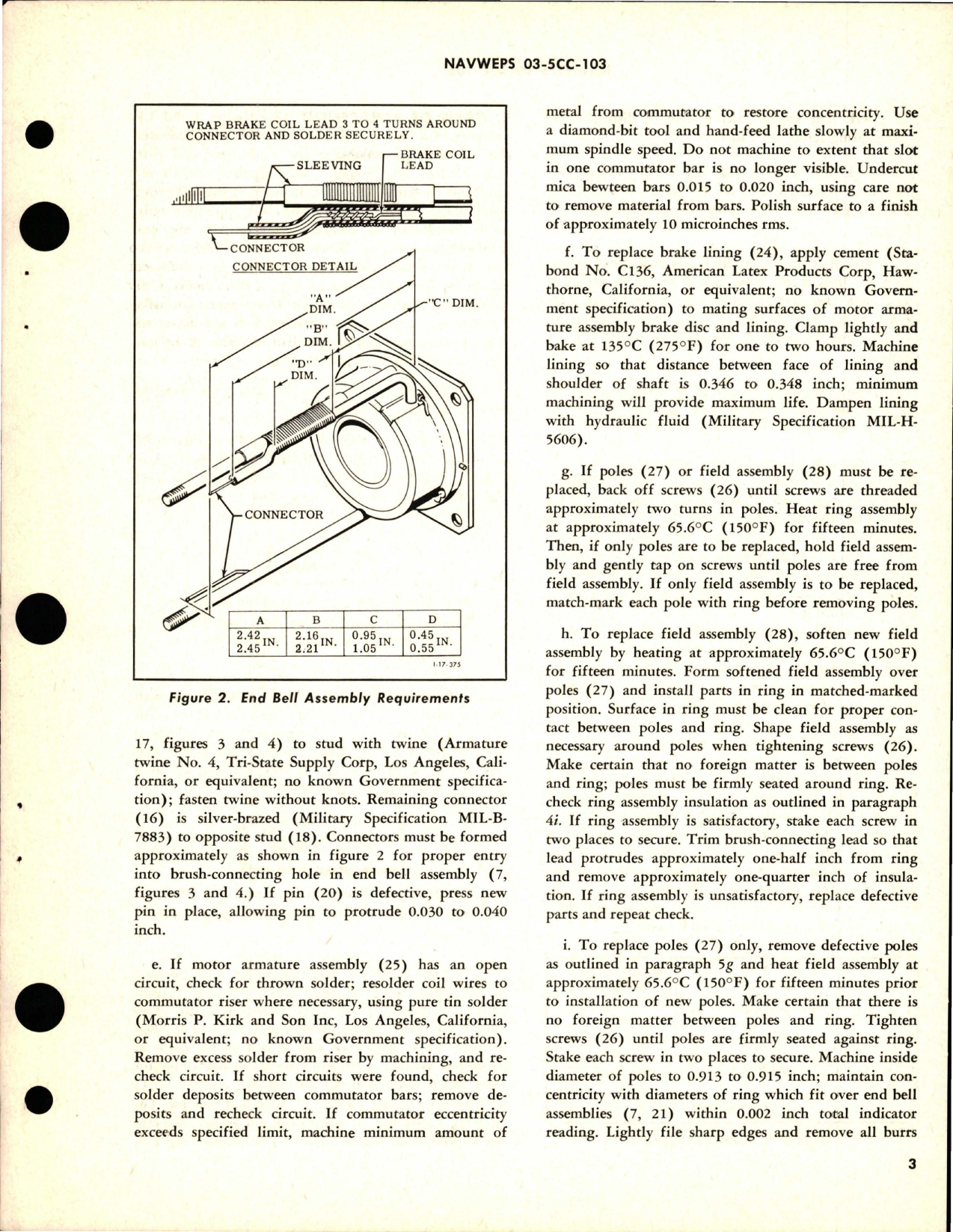Sample page 5 from AirCorps Library document: Overhaul Instructions with Parts Breakdown for Direct-Current Motors - Parts 36702 and 36702-2