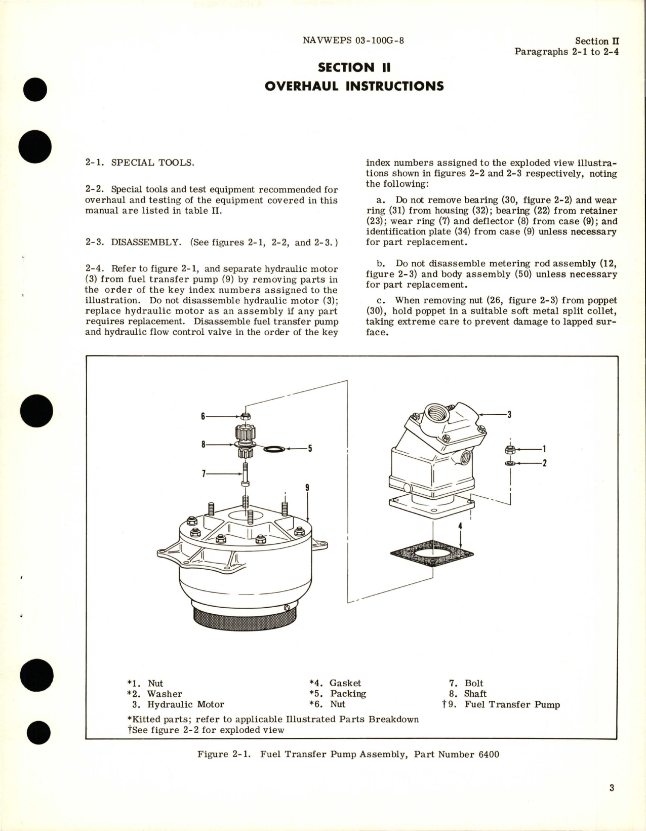 Sample page 5 from AirCorps Library document: Overhaul Instructions for Fuel Transfer Pump Assembly, Hydraulic Flow Control Valve, and Venturi 