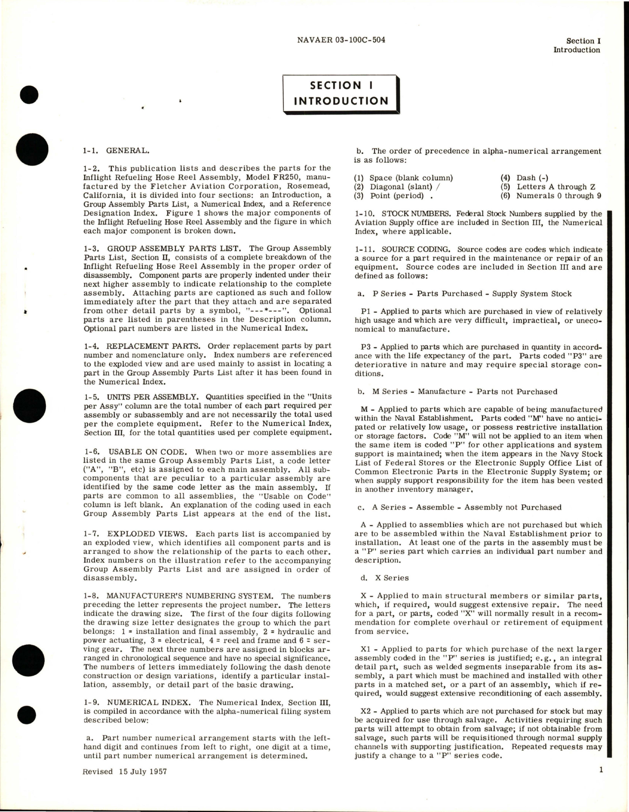 Sample page 5 from AirCorps Library document: Illustrated Parts Breakdown for Inflight Refueling Hose Assembly - Model FR250 