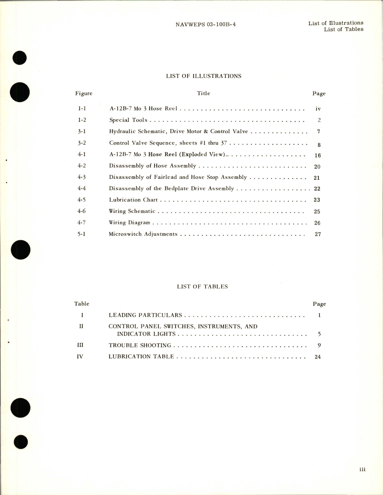 Sample page 5 from AirCorps Library document: Operation and Maintenance Instructions for Flight Pressure Refueling Hose Reel - A-12B-7 - Mod 3 - Part 216000