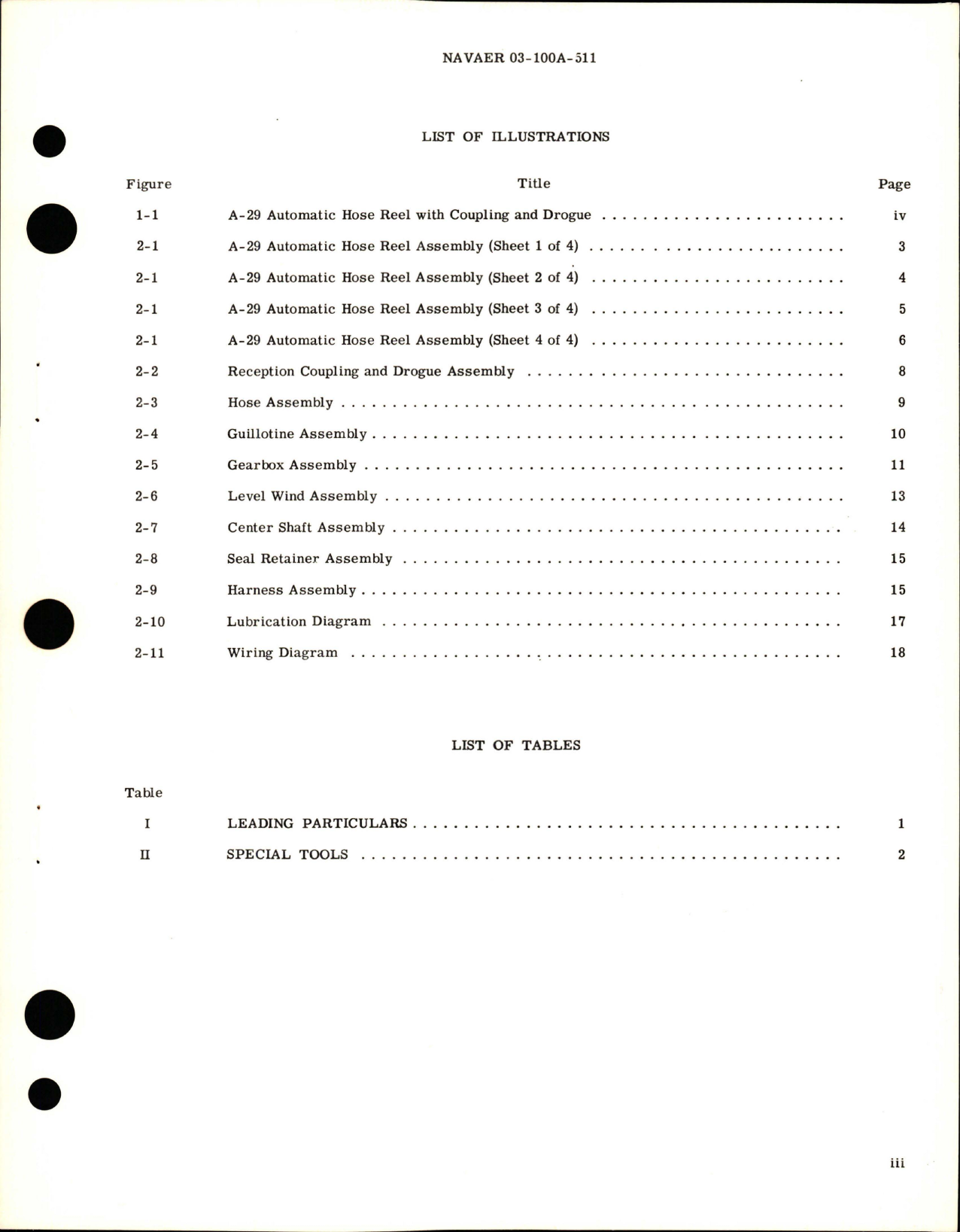 Sample page 5 from AirCorps Library document: Overhaul Instructions for Flight Pressure Refueling Hose Reel - Model A-29, Part 217000 