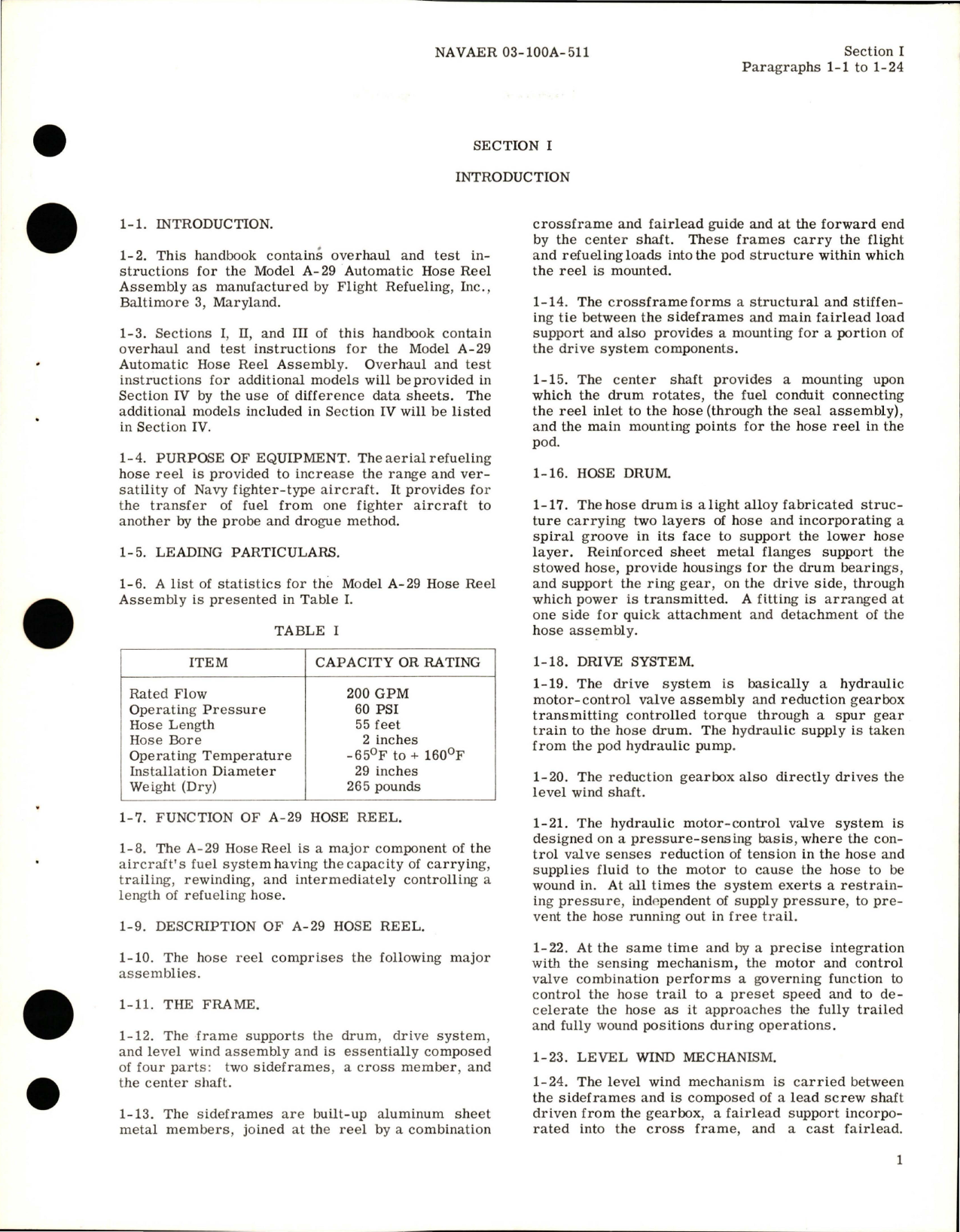 Sample page 7 from AirCorps Library document: Overhaul Instructions for Flight Pressure Refueling Hose Reel - Model A-29, Part 217000 