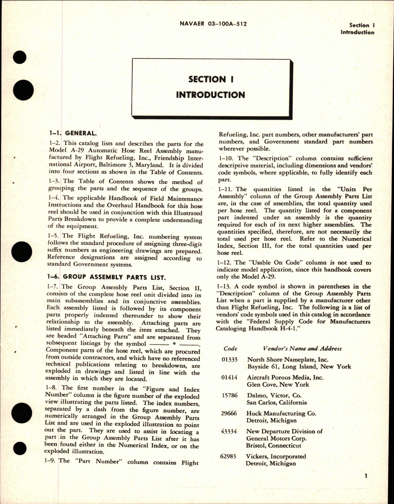 Sample page 5 from AirCorps Library document: Illustrated Parts Breakdown for Flight Pressure Refueling Hose Reel - Model A-29, Part 21700