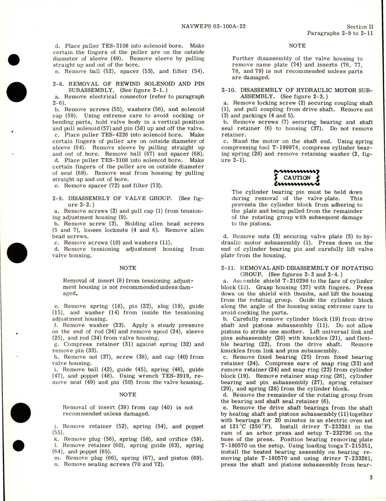 Sample page 7 from AirCorps Library document: Overhaul Instructions for Hydraulic Drive Hose Reel - Model EA-50220, EA-50238 