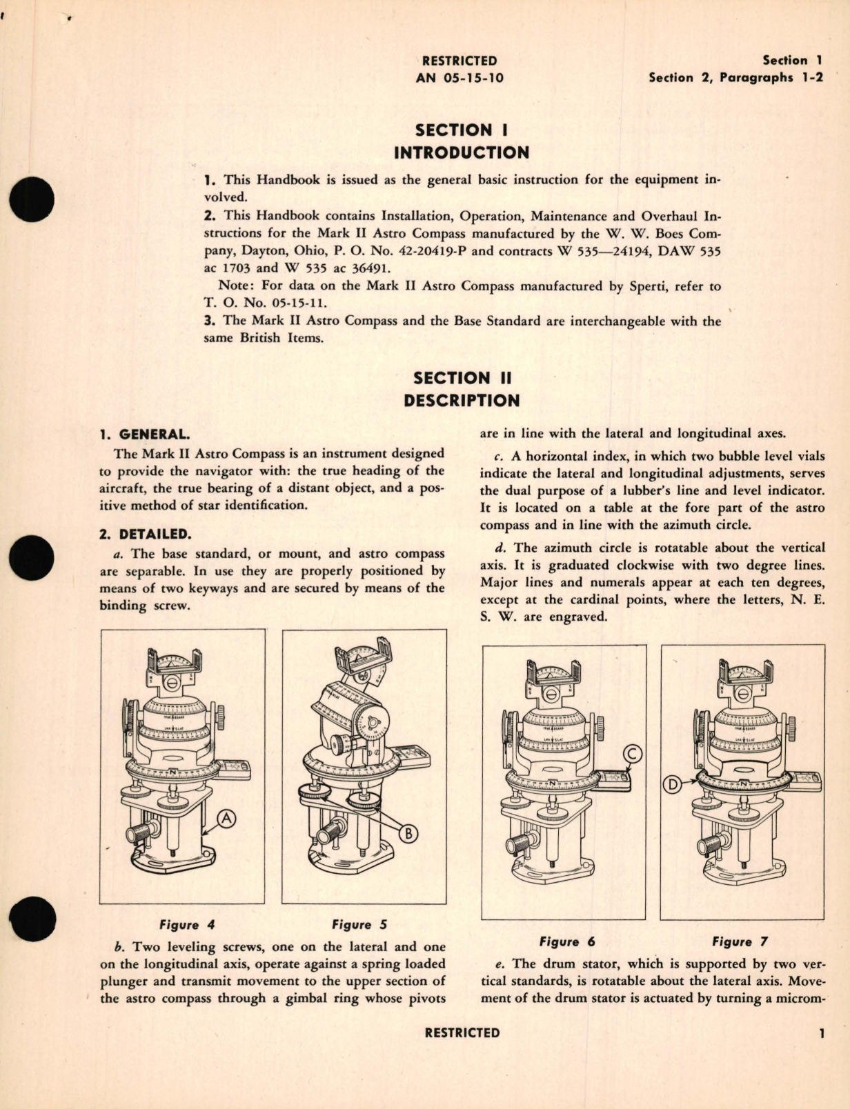 Sample page 9 from AirCorps Library document: Instructions With Parts Catalog Mark II Astro Compass