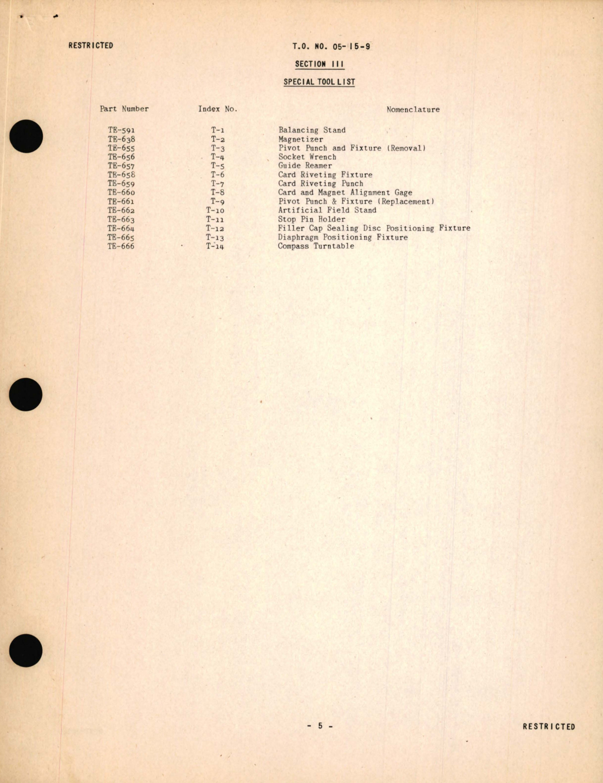 Sample page 7 from AirCorps Library document: Parts Catalog for the Type B-16 Pilot's Compass