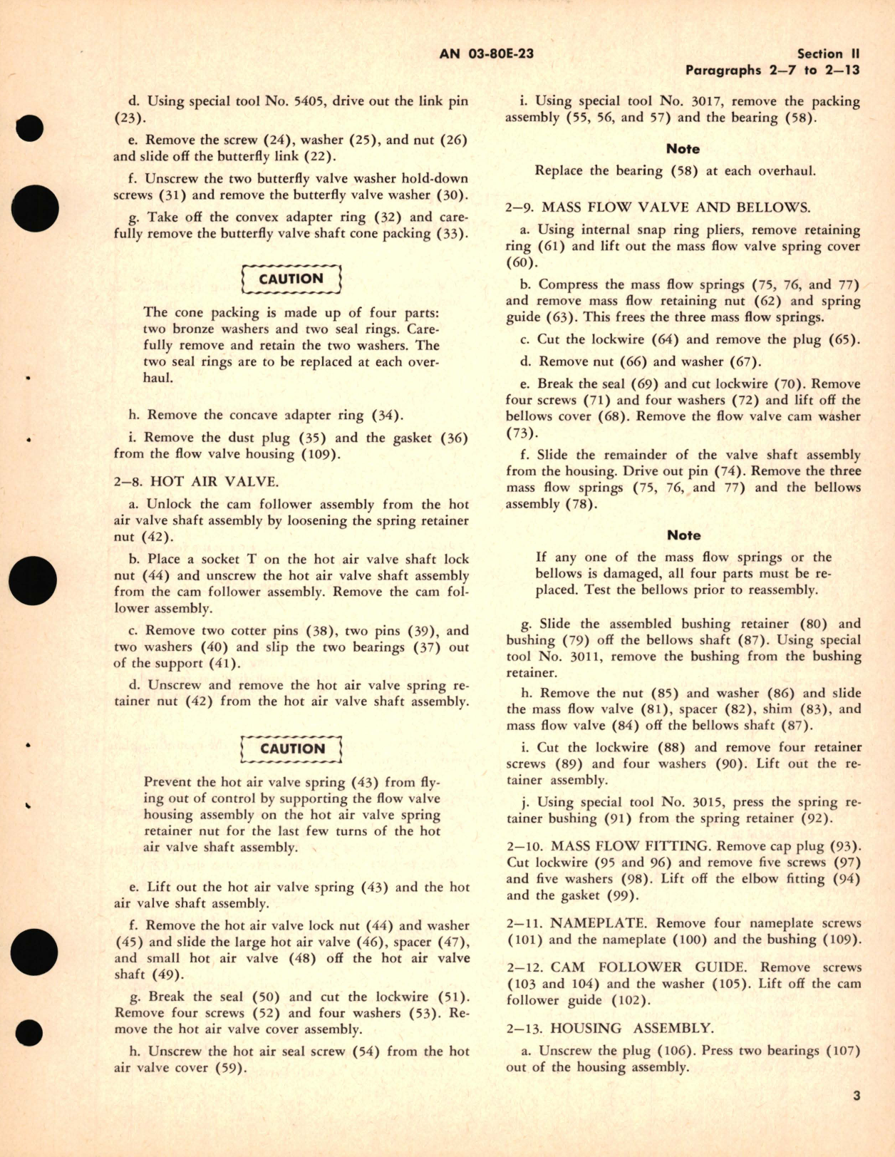 Sample page 7 from AirCorps Library document: Overhaul Instructions for Mass Flow Control Valve Model No. CFT 25-3D Part No. 11871-2