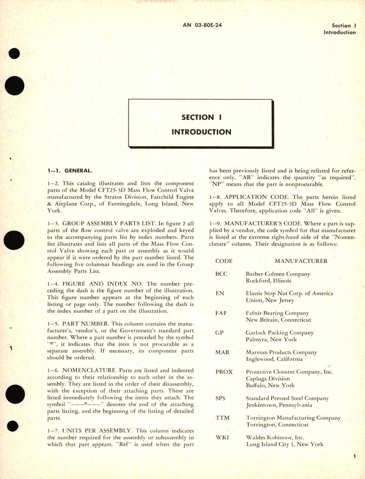 Sample page 5 from AirCorps Library document: Illustrated Parts Breakdown for Mass Flow Control Valve Model No. CFT 25-3D Part  No. 11871-2