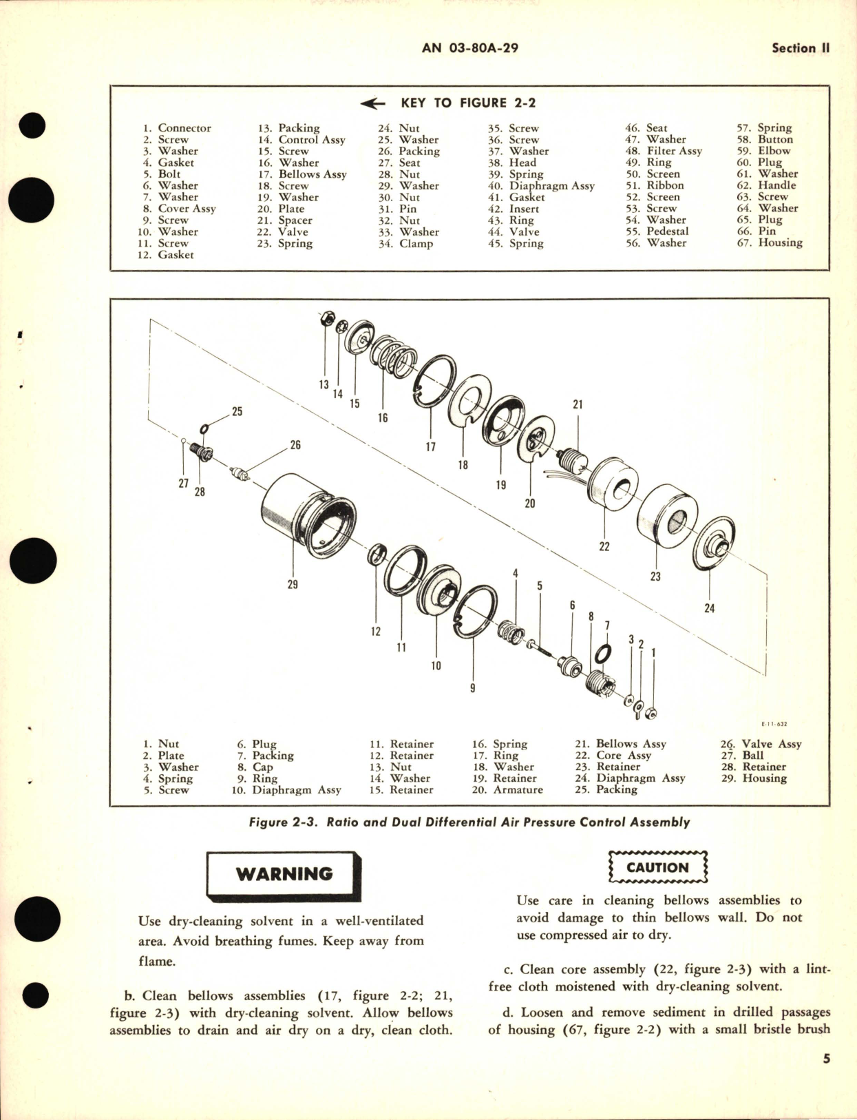 Sample page 9 from AirCorps Library document: Overhaul Instructions for Aircraft cabin Air Pressure Regulators Part No. 14600-5 Model No. CPR1-8