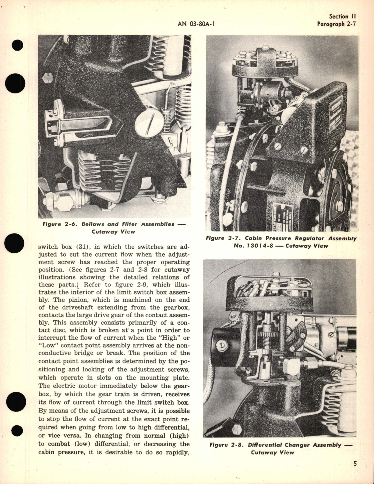 Sample page 9 from AirCorps Library document: Operation and Service Instructions for Cabin Pressure Regulator No. 13014