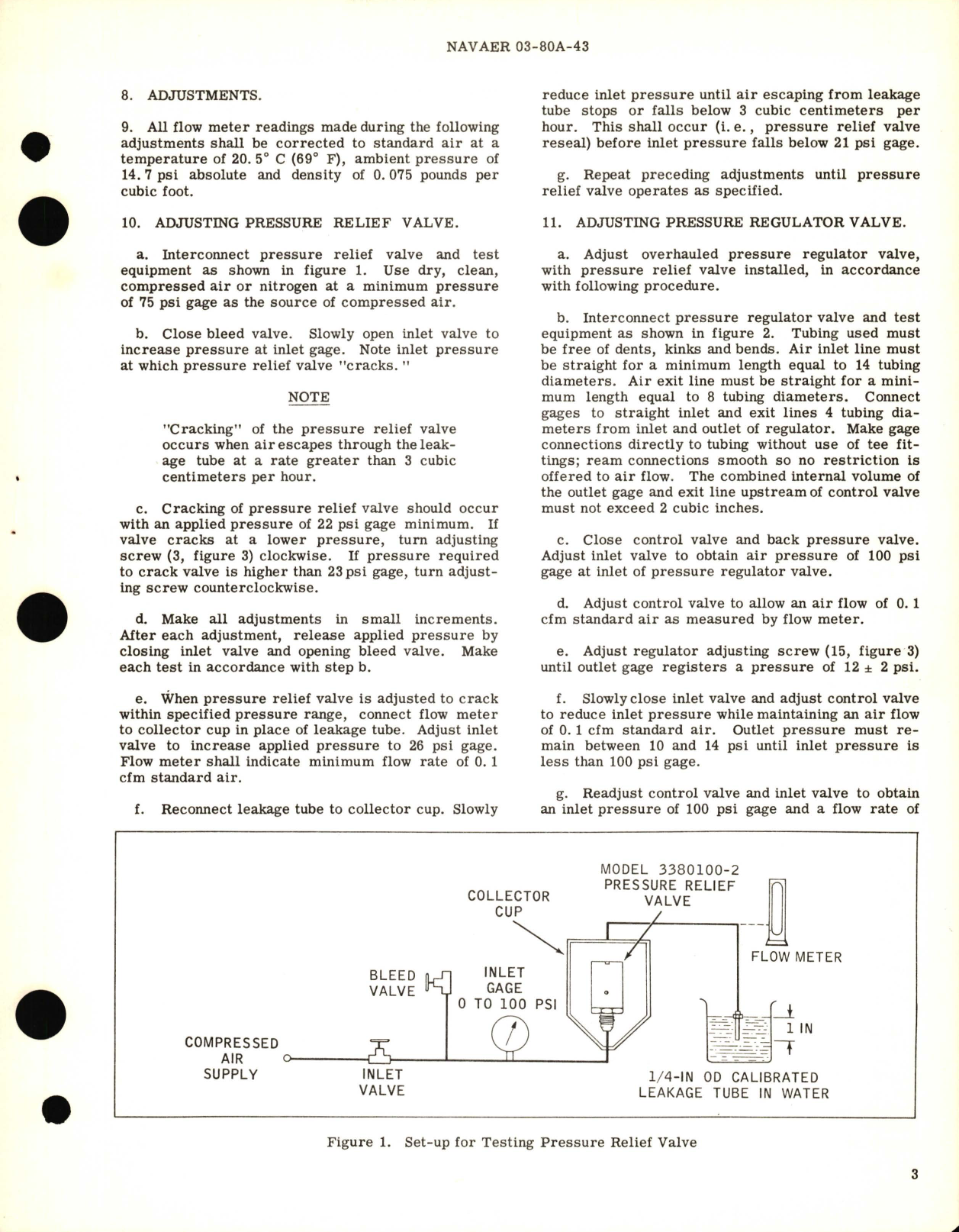 Sample page 3 from AirCorps Library document: Overhaul Instructions with Parts Breakdown for Pressure Regulator Valve Model 114-D1500-1 