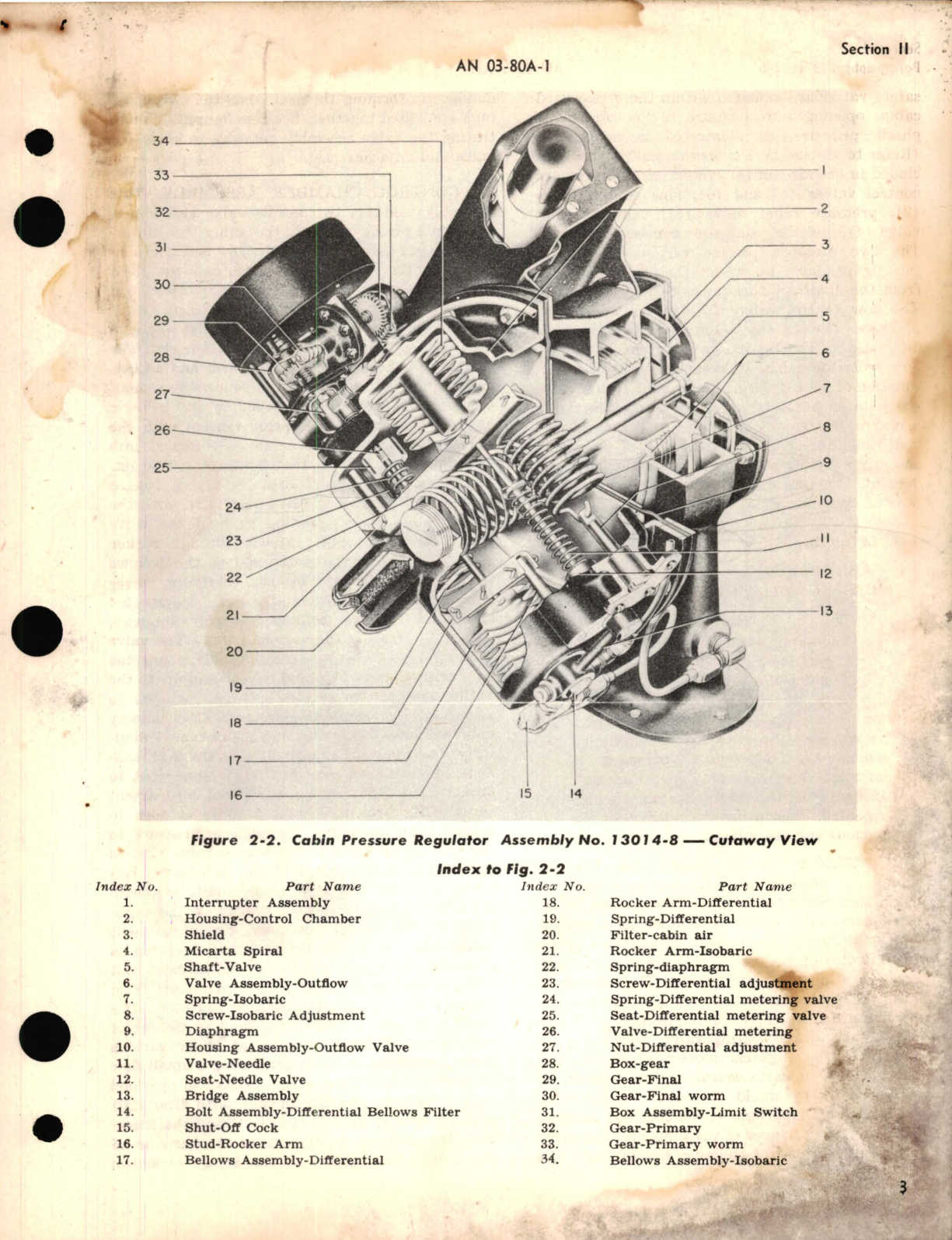 Sample page 7 from AirCorps Library document: Operation and Service Instructions for Cabin Pressure Regulator No. 13014 