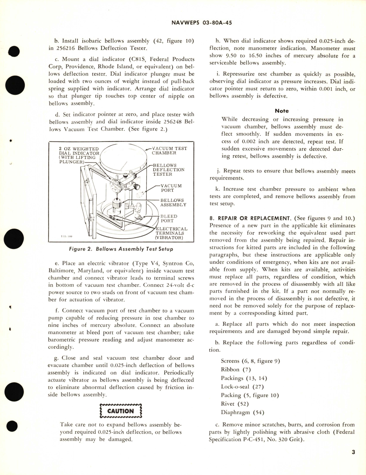 Sample page 5 from AirCorps Library document: Overhaul Instructions with Parts Breakdown for Aircraft Cabin Air Pressure Regulators Part No. 102242