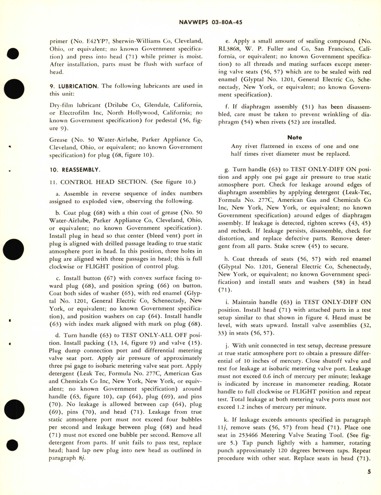 Sample page 7 from AirCorps Library document: Overhaul Instructions with Parts Breakdown for Aircraft Cabin Air Pressure Regulators Part No. 102242