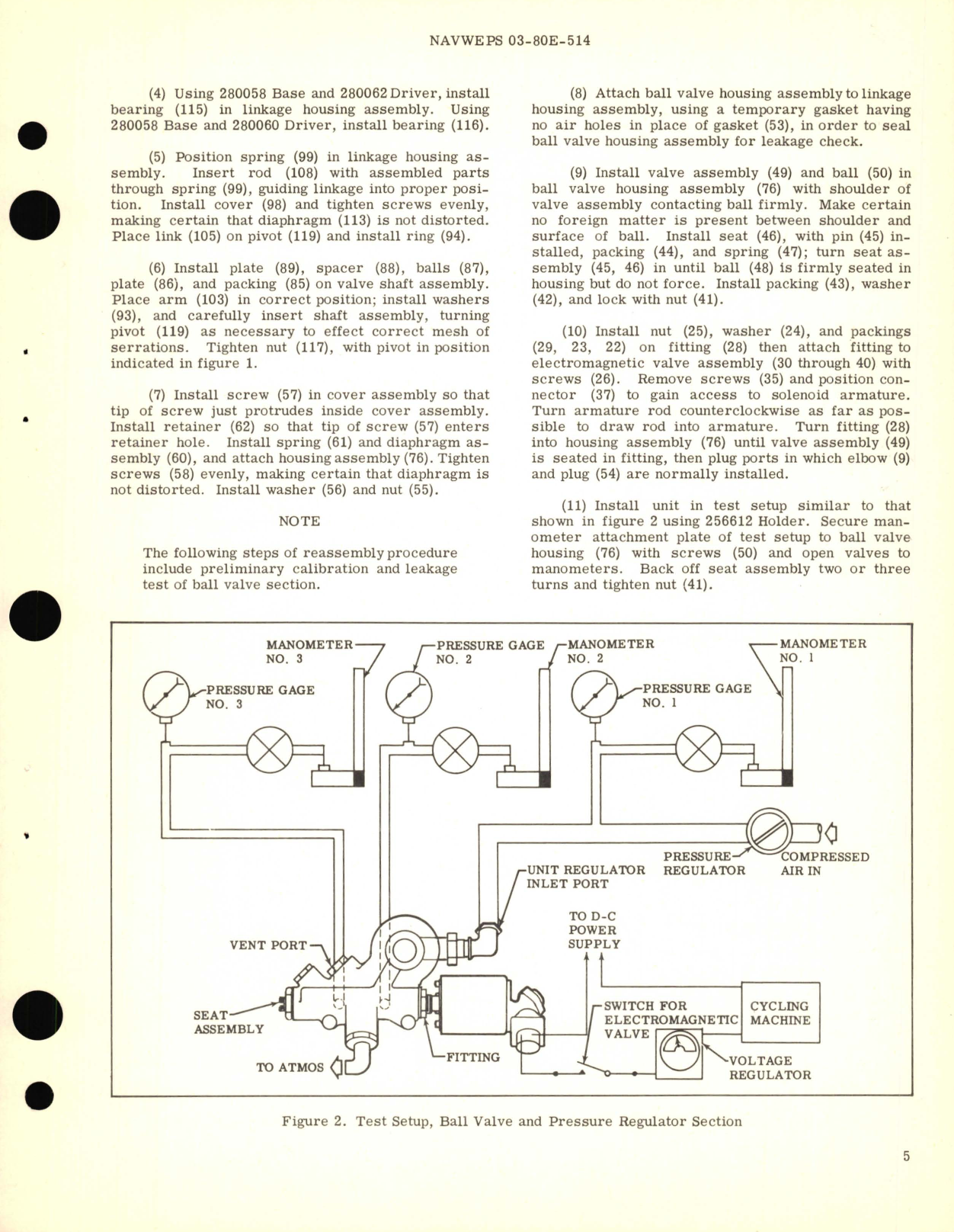 Sample page 7 from AirCorps Library document: Overhaul Instructions with Parts Breakdown for Pressure Regulating Air Shutoff Valve Part No. 105202-2, SR 5 