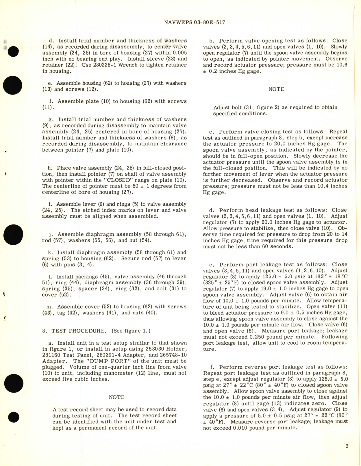 Sample page 3 from AirCorps Library document: Overhaul Instructions with Parts Breakdown for One and One-Quarter Inch Diameter Air Shutoff Valve Part No. 105250-1, SR 4 