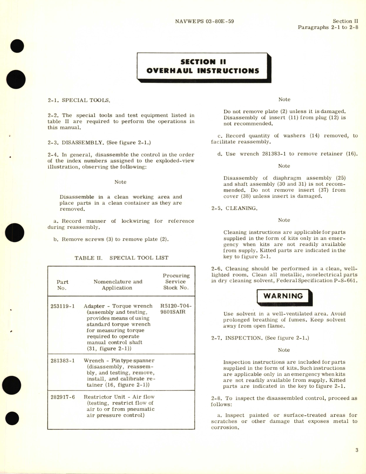 Sample page 7 from AirCorps Library document: Overhaul Instructions for Pneumatic Air Pressure Control Part No. 106854-1 