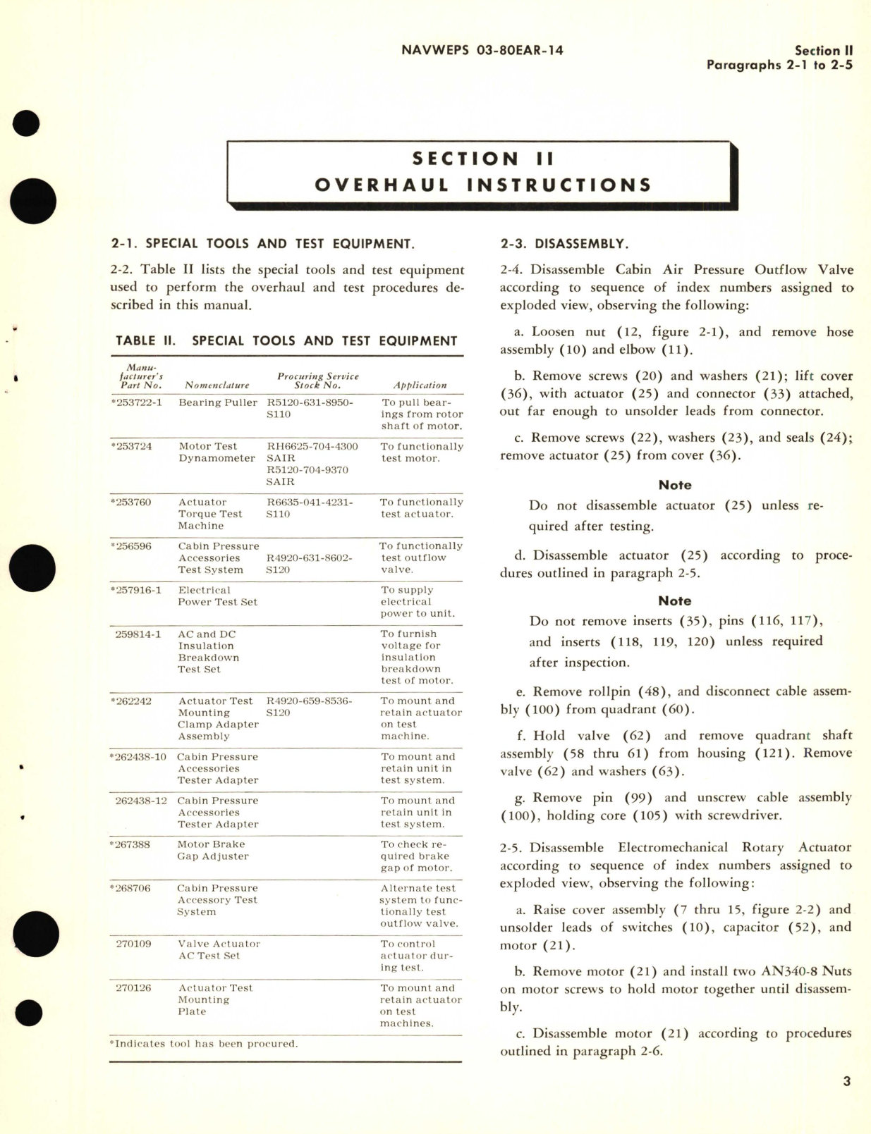 Sample page 7 from AirCorps Library document: Overhaul Instructions for Cabin Air Pressure Outflow Valve Part No. 102226-3 