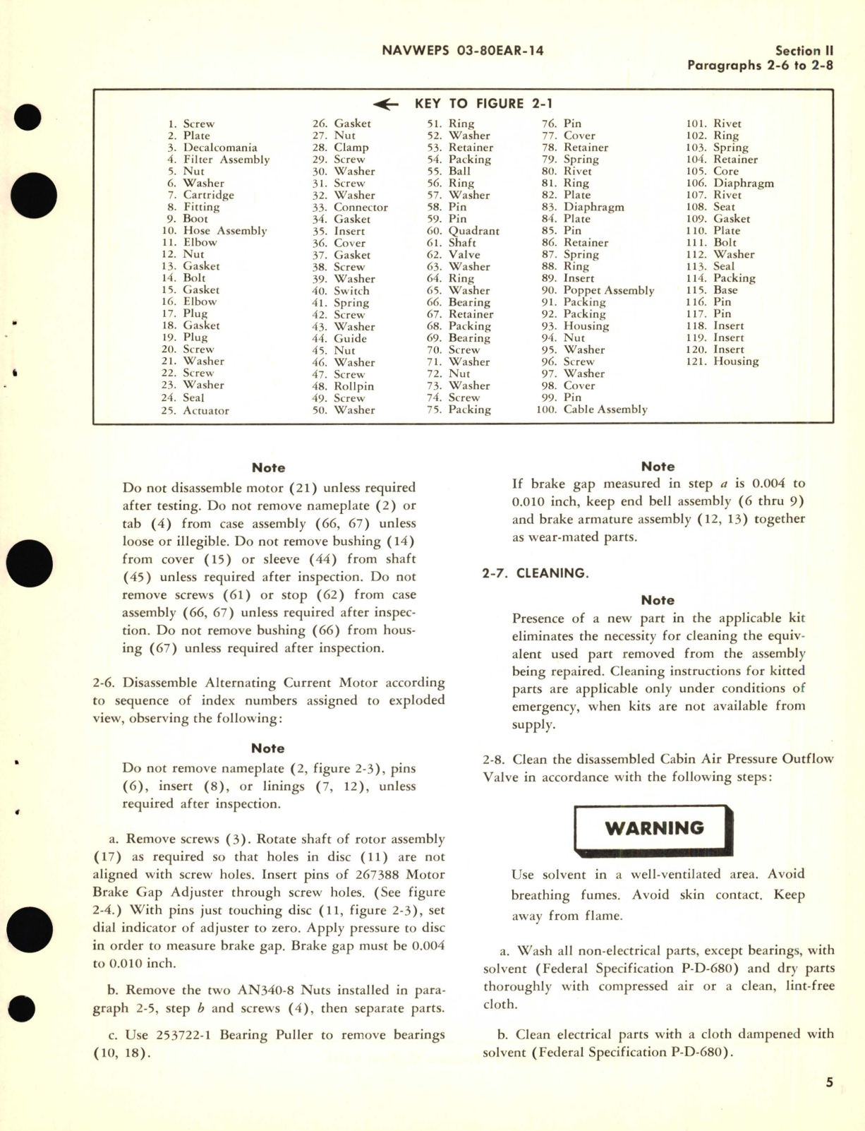 Sample page 9 from AirCorps Library document: Overhaul Instructions for Cabin Air Pressure Outflow Valve Part No. 102226-3 