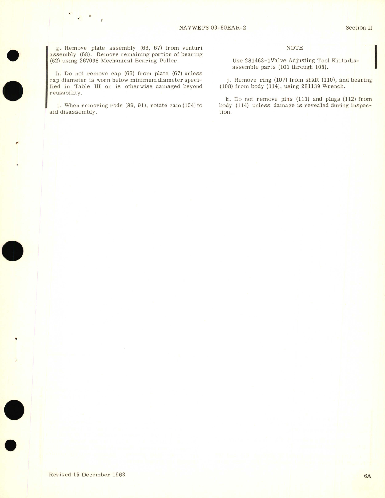 Sample page 7 from AirCorps Library document: Overhaul Instructions for Two and One-Half Inch Diameter Shutoff Airflow Regulator Part No. 106616