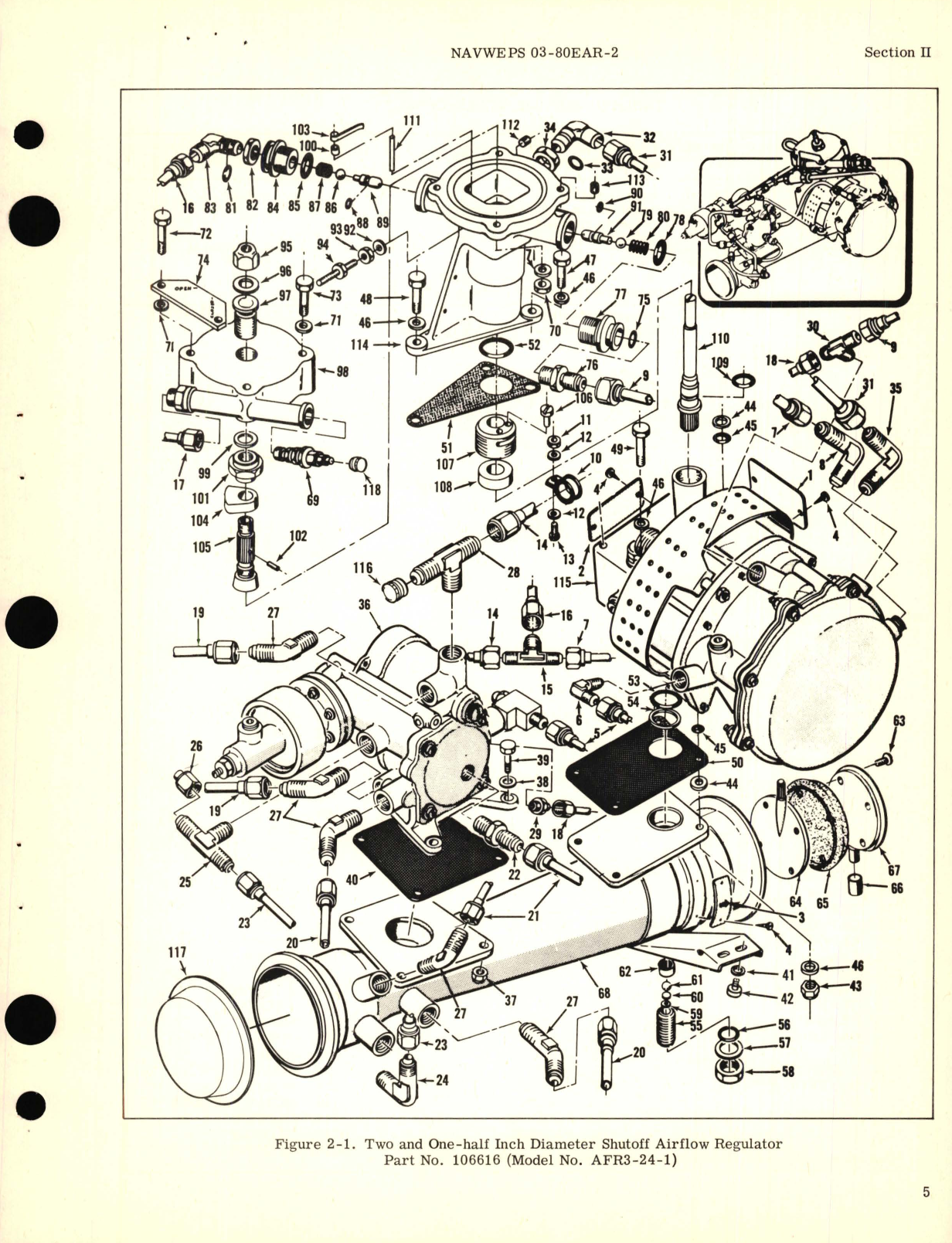 Sample page 9 from AirCorps Library document: Overhaul Instructions for Two and One-Half Inch Diameter Shutoff Airflow Regulator Part No. 106616