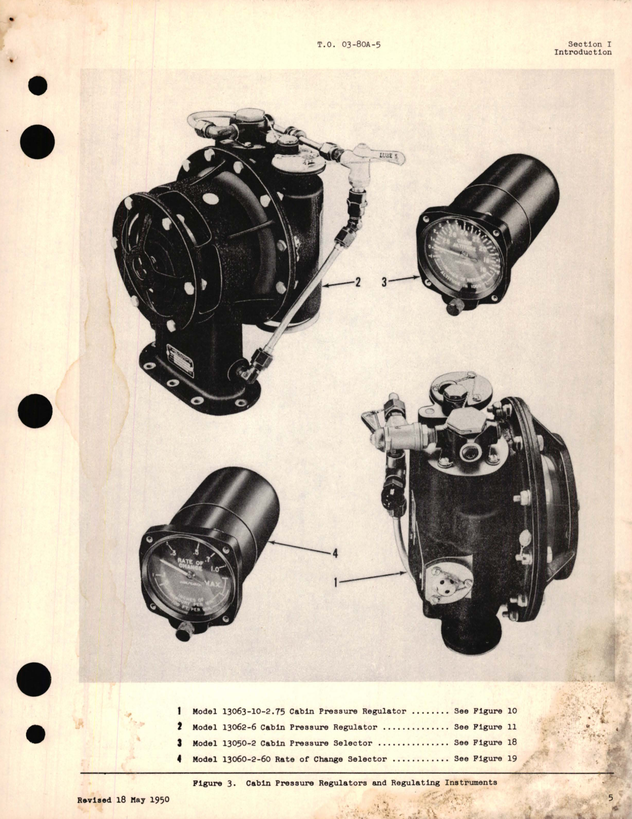 Sample page 9 from AirCorps Library document: Parts Catalog for Cabin Pressure Regulators 