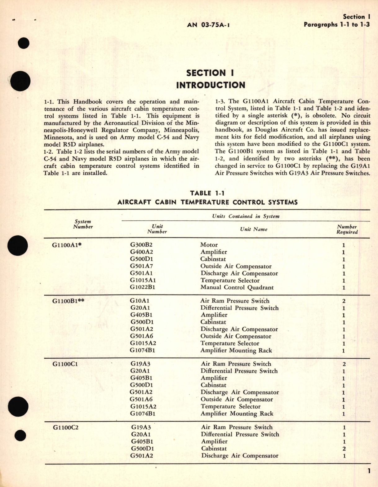 Sample page 5 from AirCorps Library document: Operation and Service Inst for Aircraft Cabin Temperature Control Systems G1100 Series 